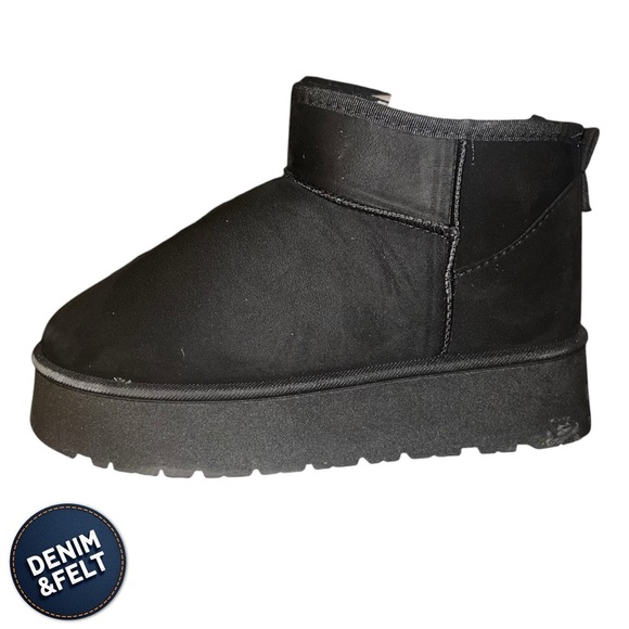 Wild Diva Black Platform Ankle Boots/Booties | NEW/NIB!!🖤🖤 - Picture 8 of 9